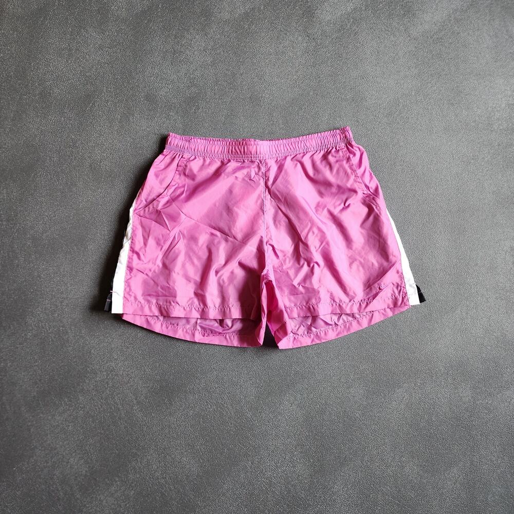 Vintage NWT Y2K Nike Silvertab Pink Nylon Activewear Shorts XL 16-18